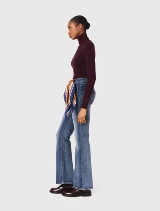 Jeans bootcut con tasche con cerniera Jeans bootcut con tasche con cerniera