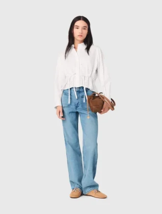 Jeans dritti con catene