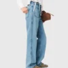 Jeans dritti con catene