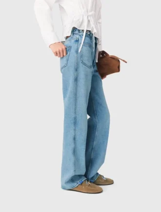 Jeans dritti con catene