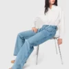 Jeans dritti con catene