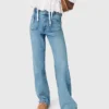 Jeans dritti con catene