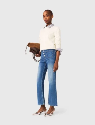 Jeans in denim con tasche