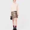 Kilt a quadri con strass Kilt a quadri con strass