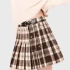 Kilt a quadri con strass Kilt a quadri con strass