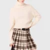 Kilt a quadri con strass Kilt a quadri con strass