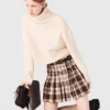 Kilt a quadri con strass Kilt a quadri con strass
