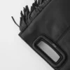 M Bag in pelle liscia con frange M Bag in pelle liscia con frange