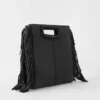 M Bag in pelle liscia con frange M Bag in pelle liscia con frange