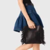 M Bag in pelle liscia con frange M Bag in pelle liscia con frange