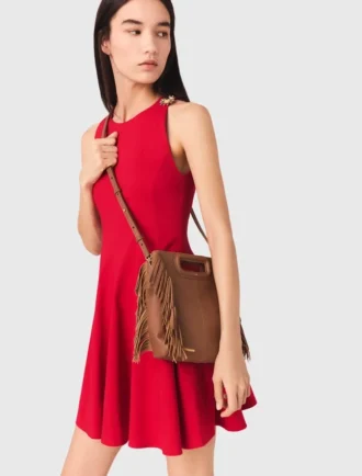 M Bag in pelle martellata