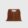 M Bag in pelle scamosciata con impunture M Bag in pelle scamosciata con impunture