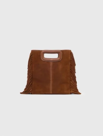 M Bag in pelle scamosciata con impunture M Bag in pelle scamosciata con impunture