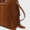 M Bag in pelle scamosciata con impunture M Bag in pelle scamosciata con impunture