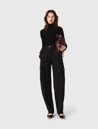 Maglione a collo alto effetto seconda pelle