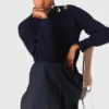 Maglione a collo alto in lana