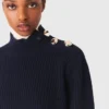 Maglione a collo alto in lana