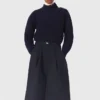 Maglione a collo alto in lana