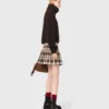 Maglione a collo alto in misto yak