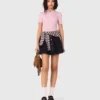 Maglione a collo polo a costine Maglione a collo polo a costine