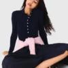 Maglione a collo polo a costine