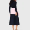 Maglione a collo polo a costine