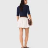 Maglione a collo rotondo con strass