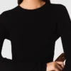 Maglione a collo rotondo effetto seconda pelle