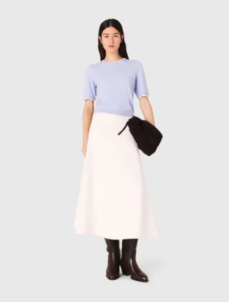 Maglione a maniche corte con strass
