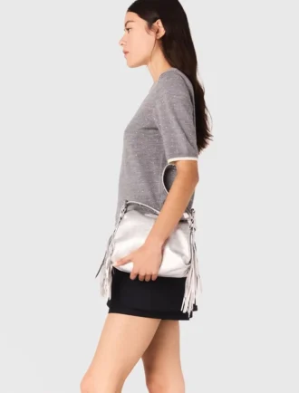 Maglione a maniche corte con strass