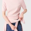 Maglione a maniche corte con strass Maglione a maniche corte con strass