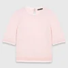 Maglione a maniche corte con strass Maglione a maniche corte con strass