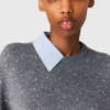 Maglione con collo e strato rimovibili Maglione con collo e strato rimovibili