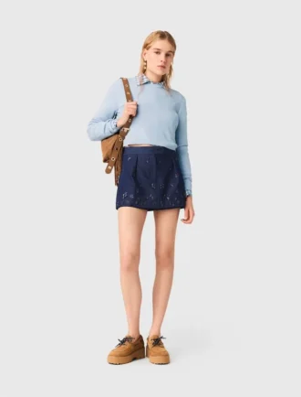 Maglione con fiocchi gioiello sul retro