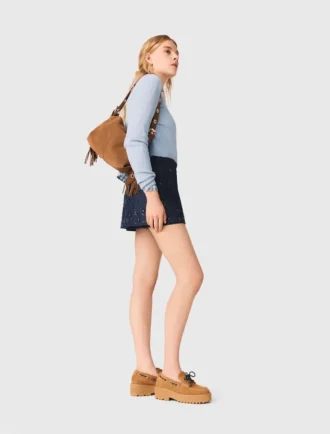 Maglione con fiocchi gioiello sul retro