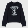 Maglione con slogan e collo rotondo