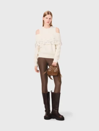 Maglione con spalle scoperte