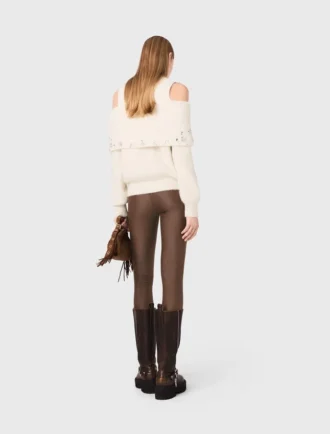 Maglione con spalle scoperte