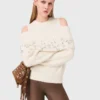 Maglione con spalle scoperte Maglione con spalle scoperte
