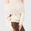 Maglione con spalle scoperte Maglione con spalle scoperte