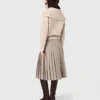 Maglione con strass e mezza zip