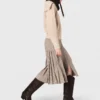Maglione con strass e mezza zip