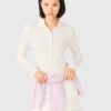 Maglione polo a costine Maglione polo a costine
