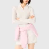 Maglione polo a costine Maglione polo a costine