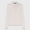 Maglione polo a costine Maglione polo a costine