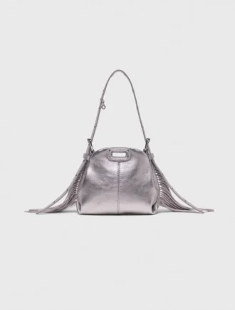 Micro borsa Miss M in pelle metallizzata