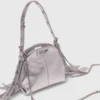 Micro borsa Miss M in pelle metallizzata Micro borsa Miss M in pelle metallizzata
