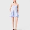 Mini abito babydoll in cotone