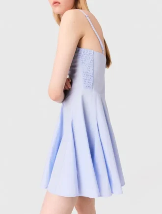 Mini abito babydoll in cotone