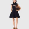 Mini abito babydoll in maglia